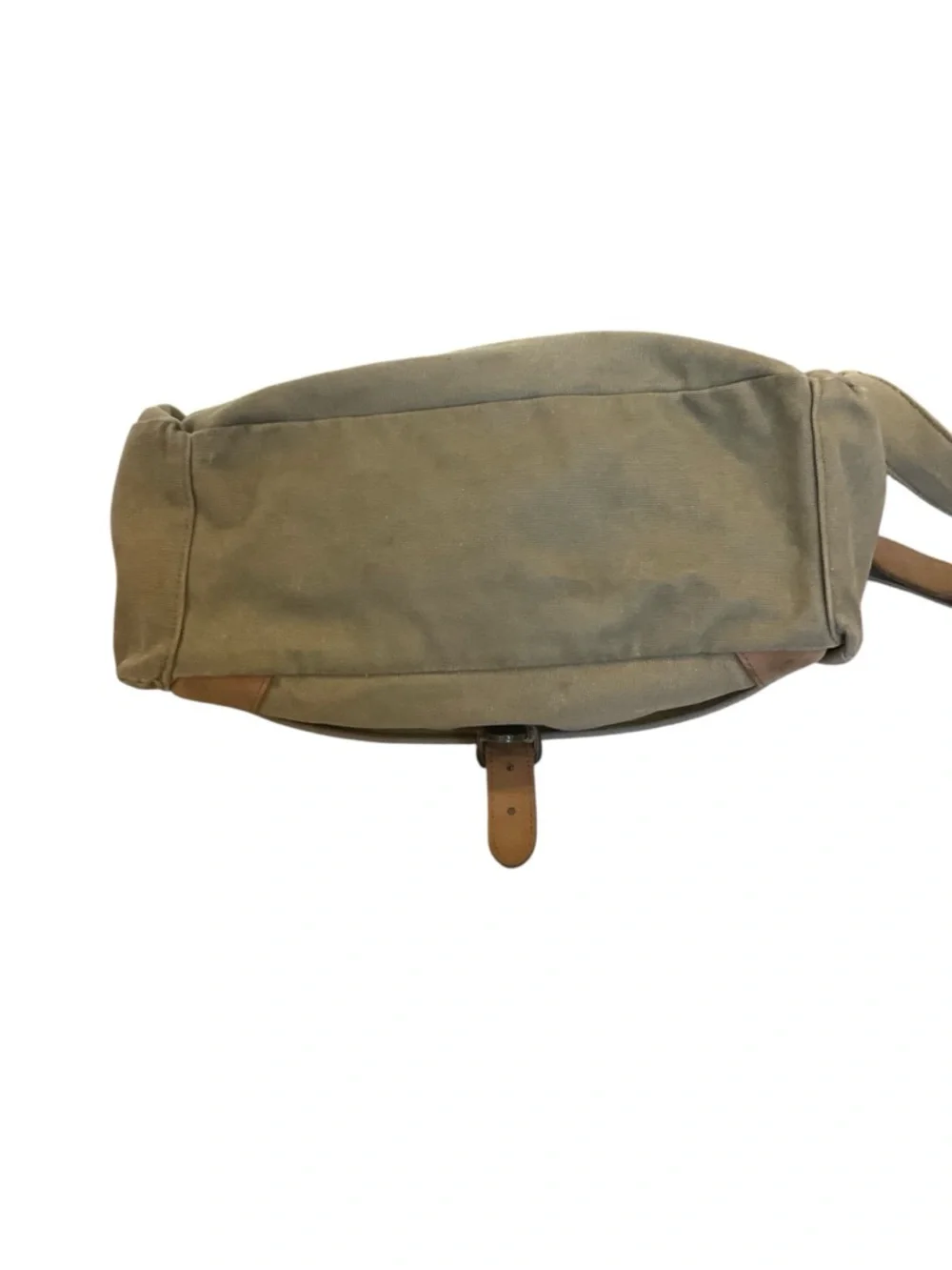 L.L. Bean canvas and leather messenger bag